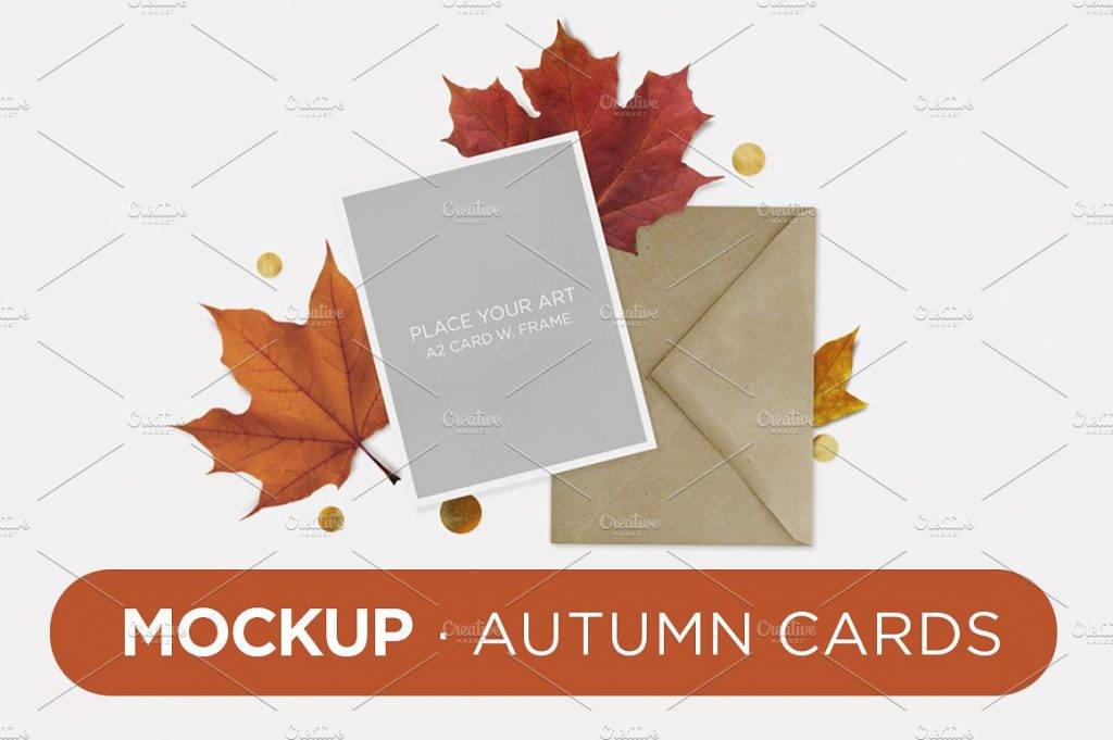 Mock-Up Autumn Cards