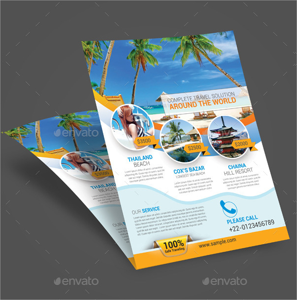 multipurpose travel agency flyer