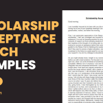 Scholarship Acceptance Speech Examples