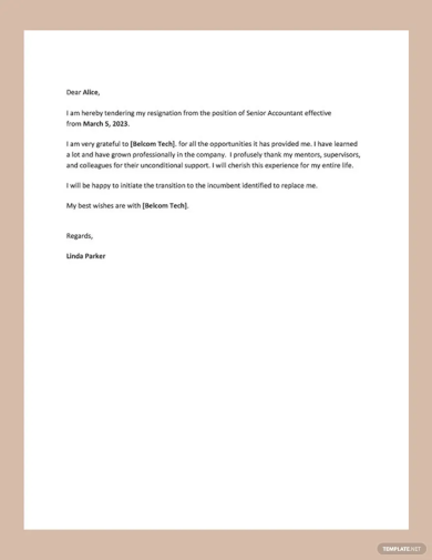 Resignation Letter Examples | Examples