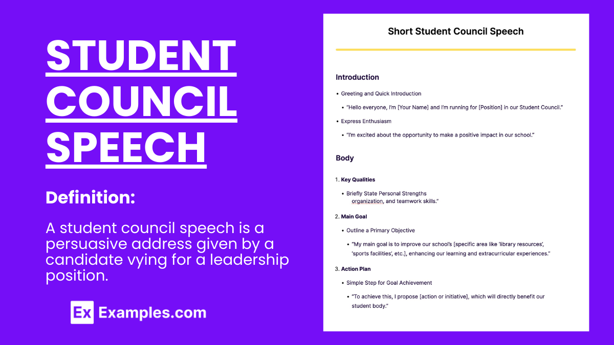 Student Council Speech
