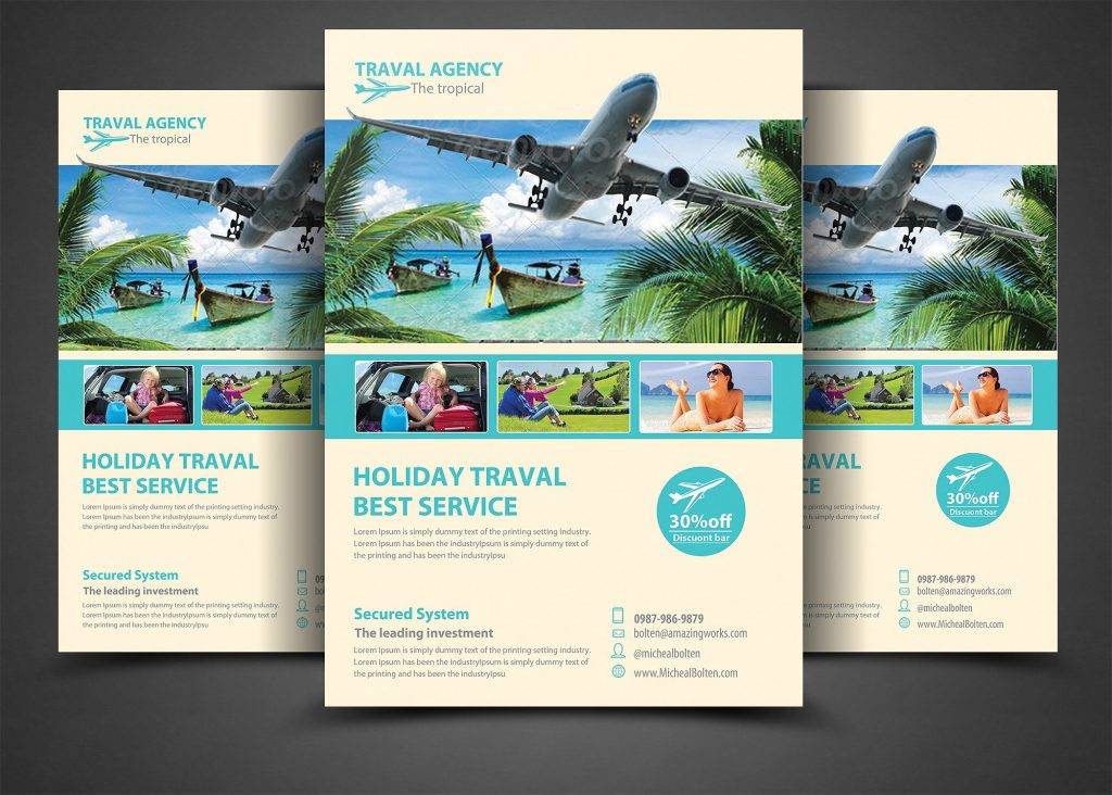 travel agency corporate flyer
