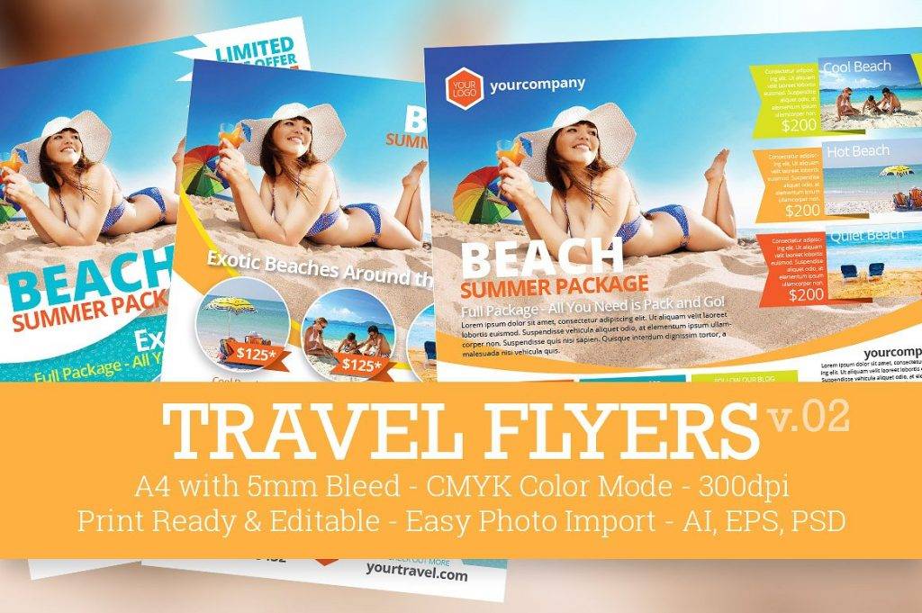 travel promotional flyer