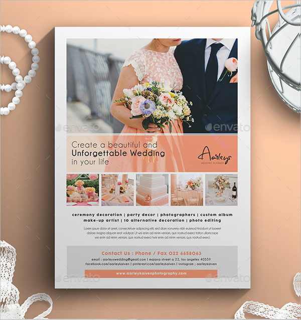 Wedding Planner Service Flyer Template