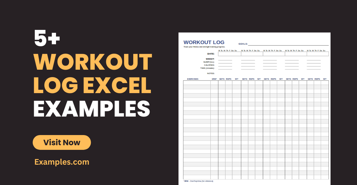 food journal template excel