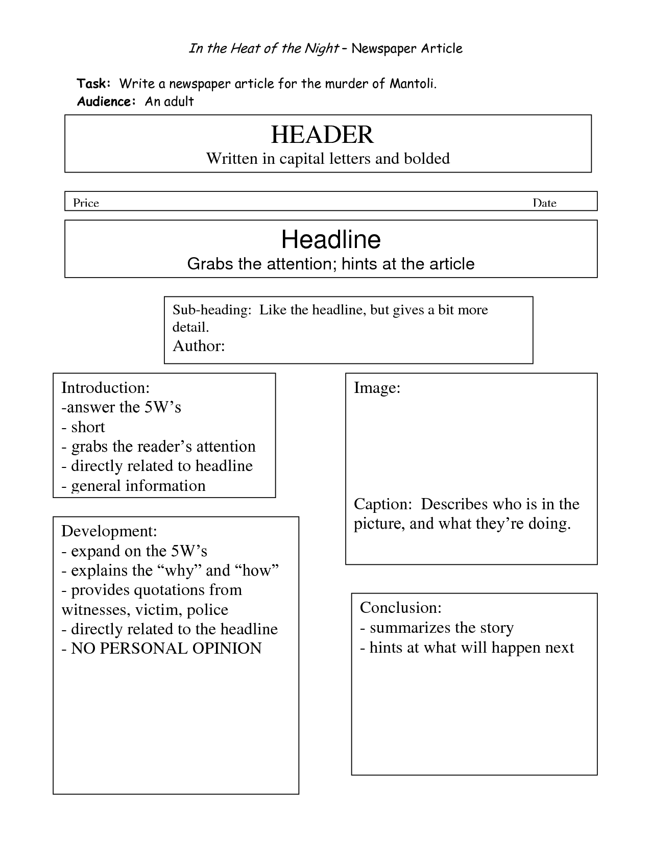 2+ News Article Outline Examples - PDF | Examples