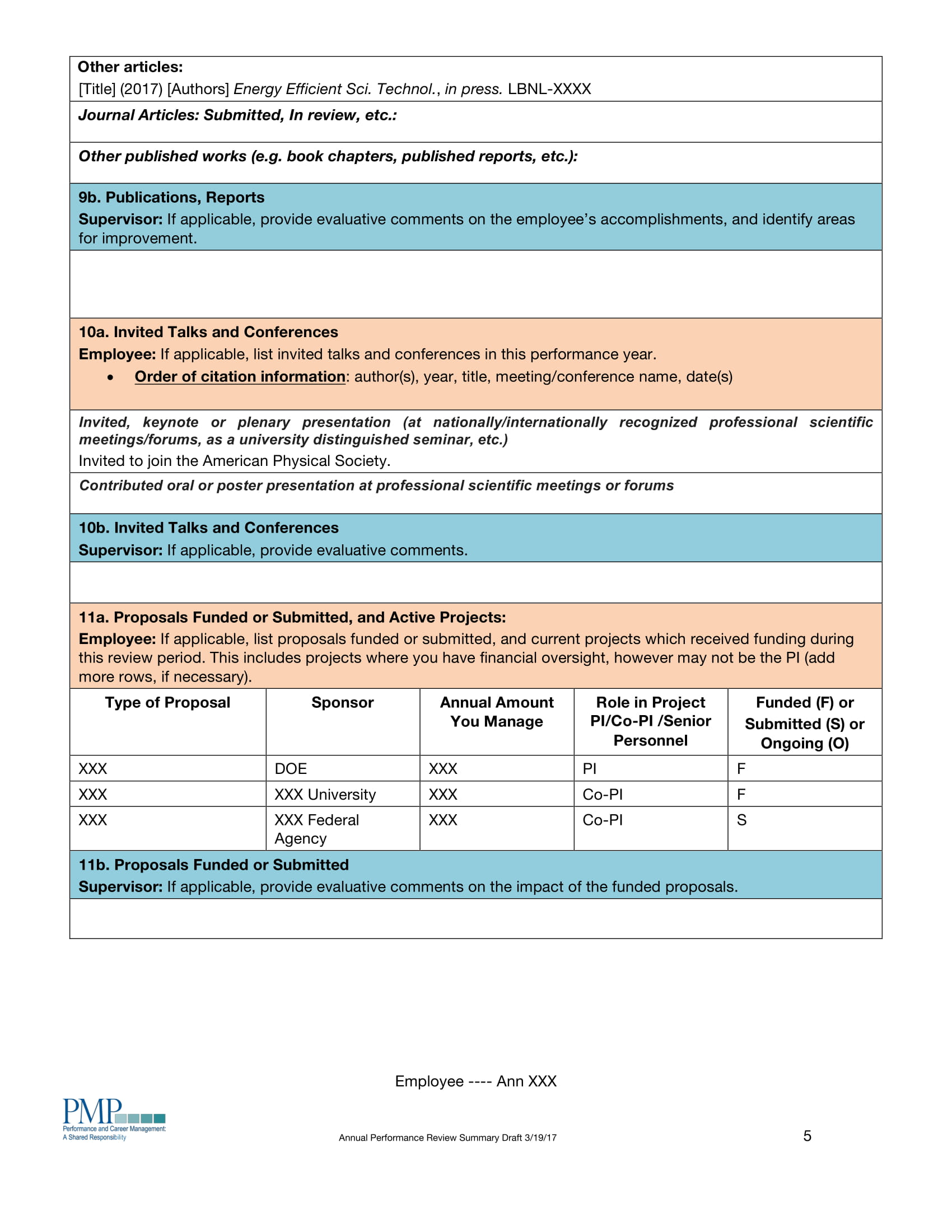 2017 Example Self Assessment Scientist 5