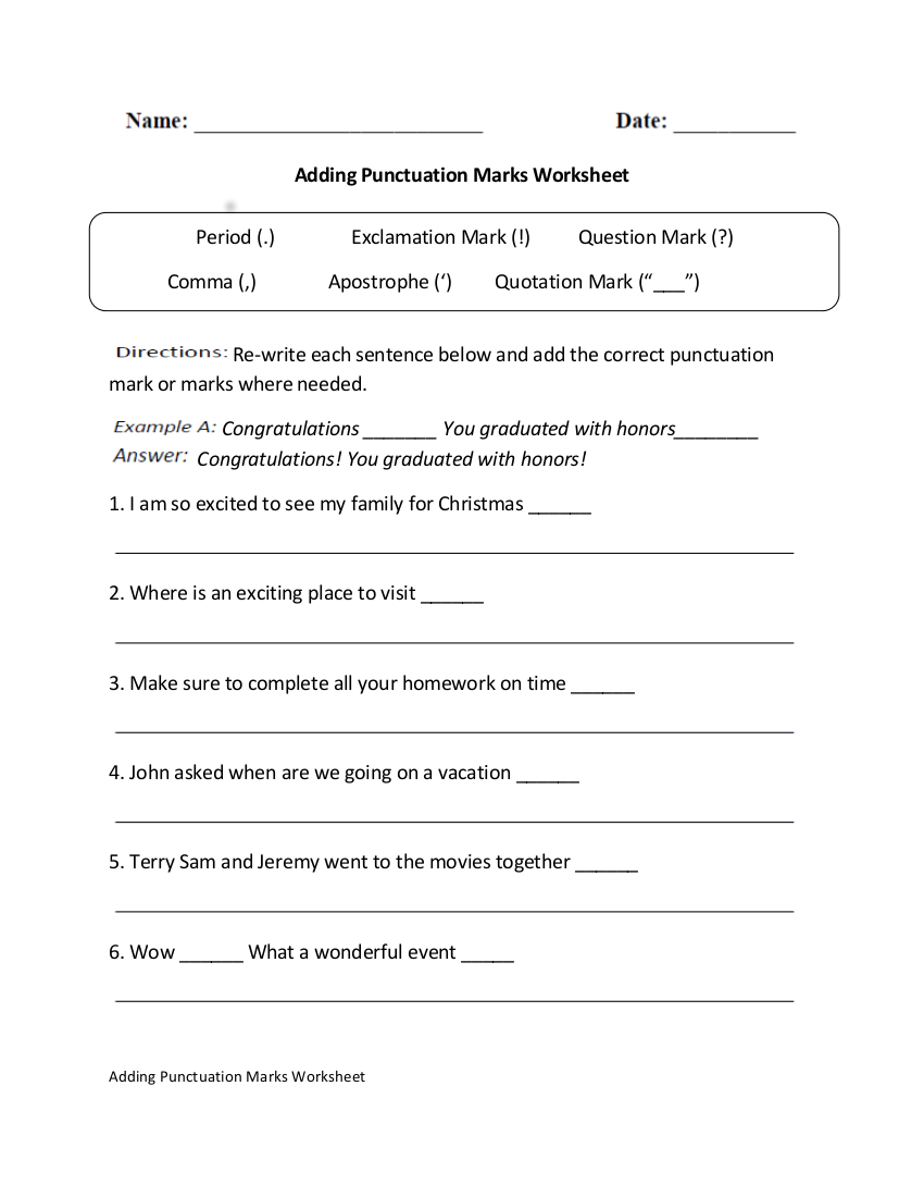 4th-grade-punctuation-worksheets