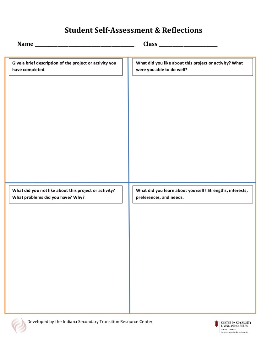 11+ Self-Assessment Worksheet Examples in PDF | Examples