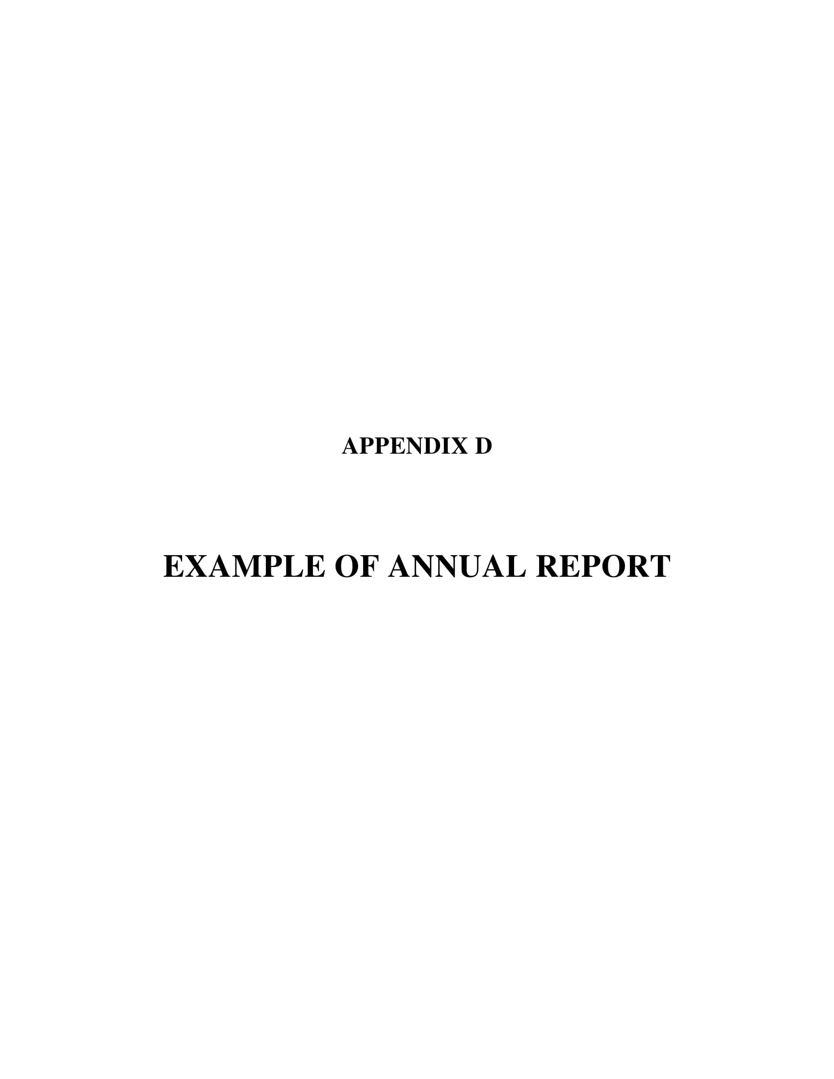 annual financial report example