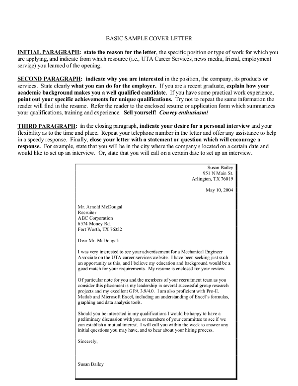 10 Simple Cover Letter Examples Pdf Ms Word Google Docs Apple Pages Examples