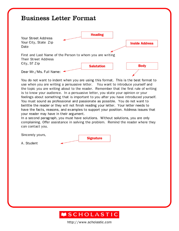 Business Letter 3 Examples Format Sample Examples