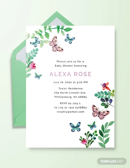 Tribal Baby Shower Invitation template - Download in Word