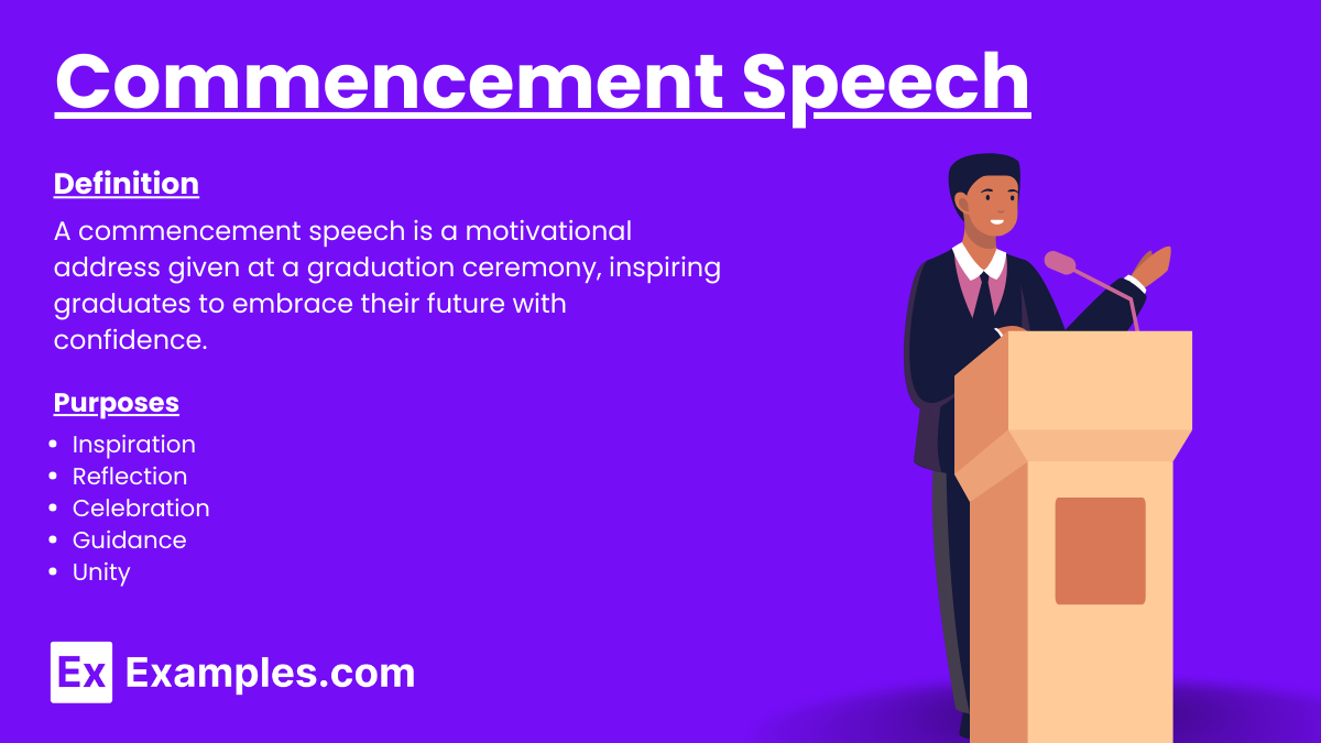 what is a commencement speech about