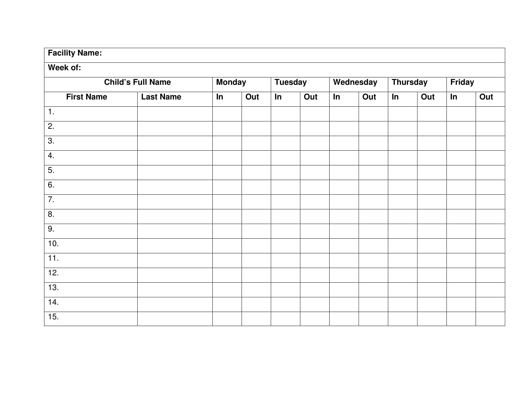 Attendance Sheet In Excel With Formula Pdf