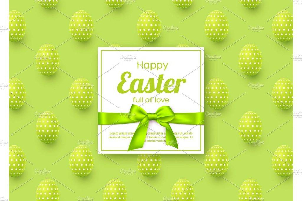 easter holiday greeting card