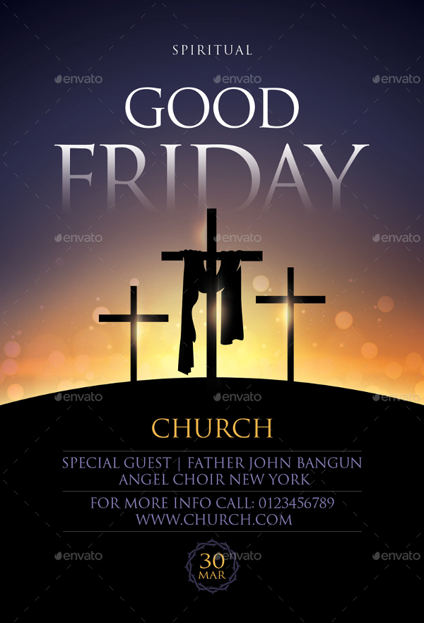 14+ Good Friday Flyer Designs & Examples PSD, AI Examples