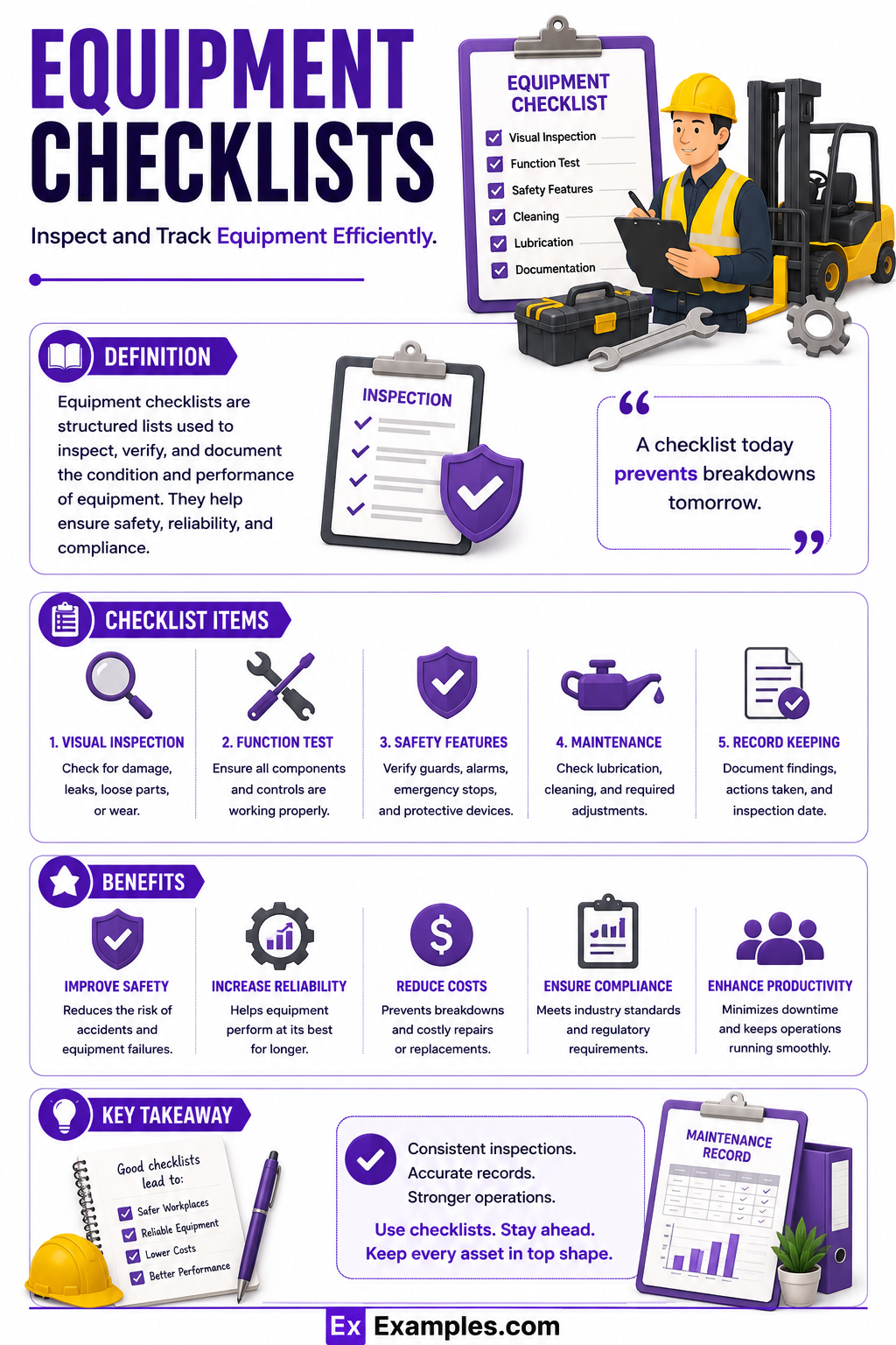 12+ Equipment Checklist Examples to Download