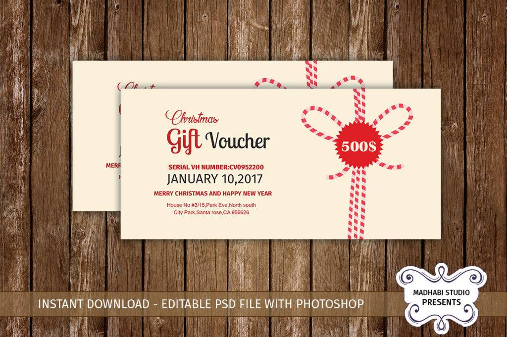 Christmas Gift Voucher Template Template Download on Pngtree