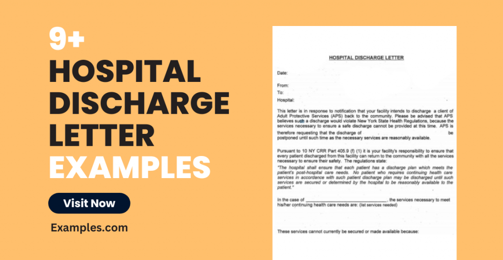 Hospital Discharge Letter Examples