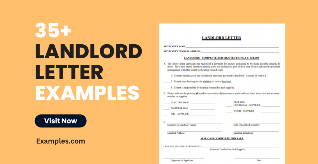 Landlord Letter Examples