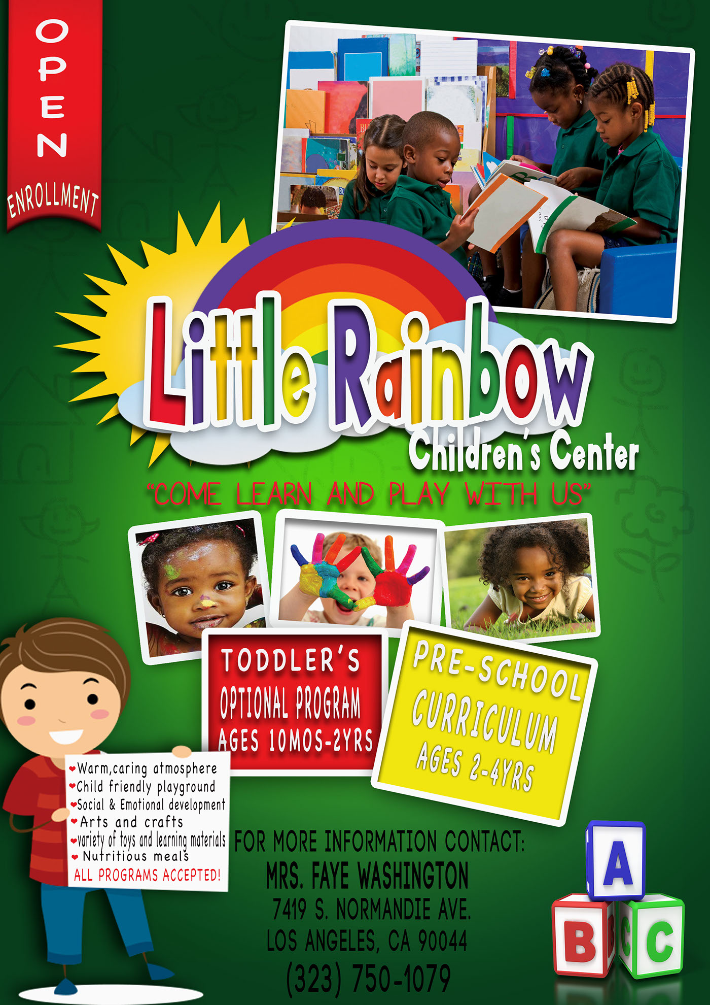 Little Rainbow Children's Center Preschool Flyer