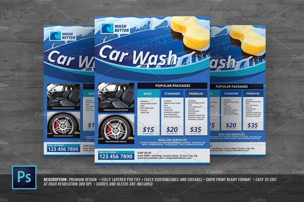 Multipurpose Car Wash Flyer