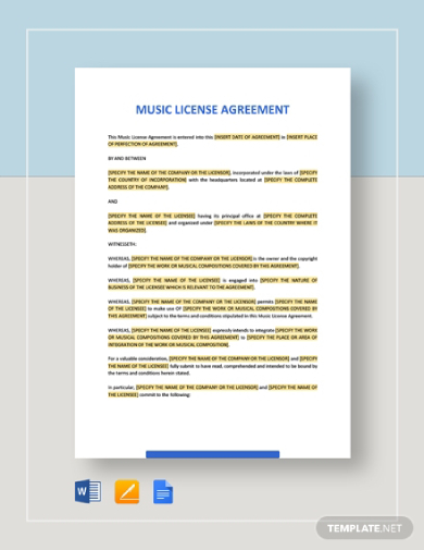 music license agreement