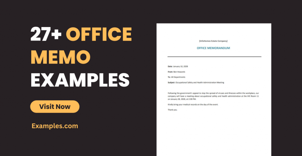 Office Memo Examples