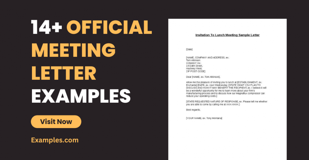 Official Meeting Letter Examples