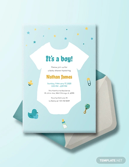 Tribal Baby Shower Invitation template - Download in Word