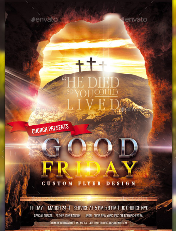 Print-Ready Good Friday Flyer