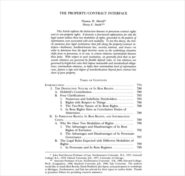 Property Contract - 7+ Examples, Format, Pdf | Examples