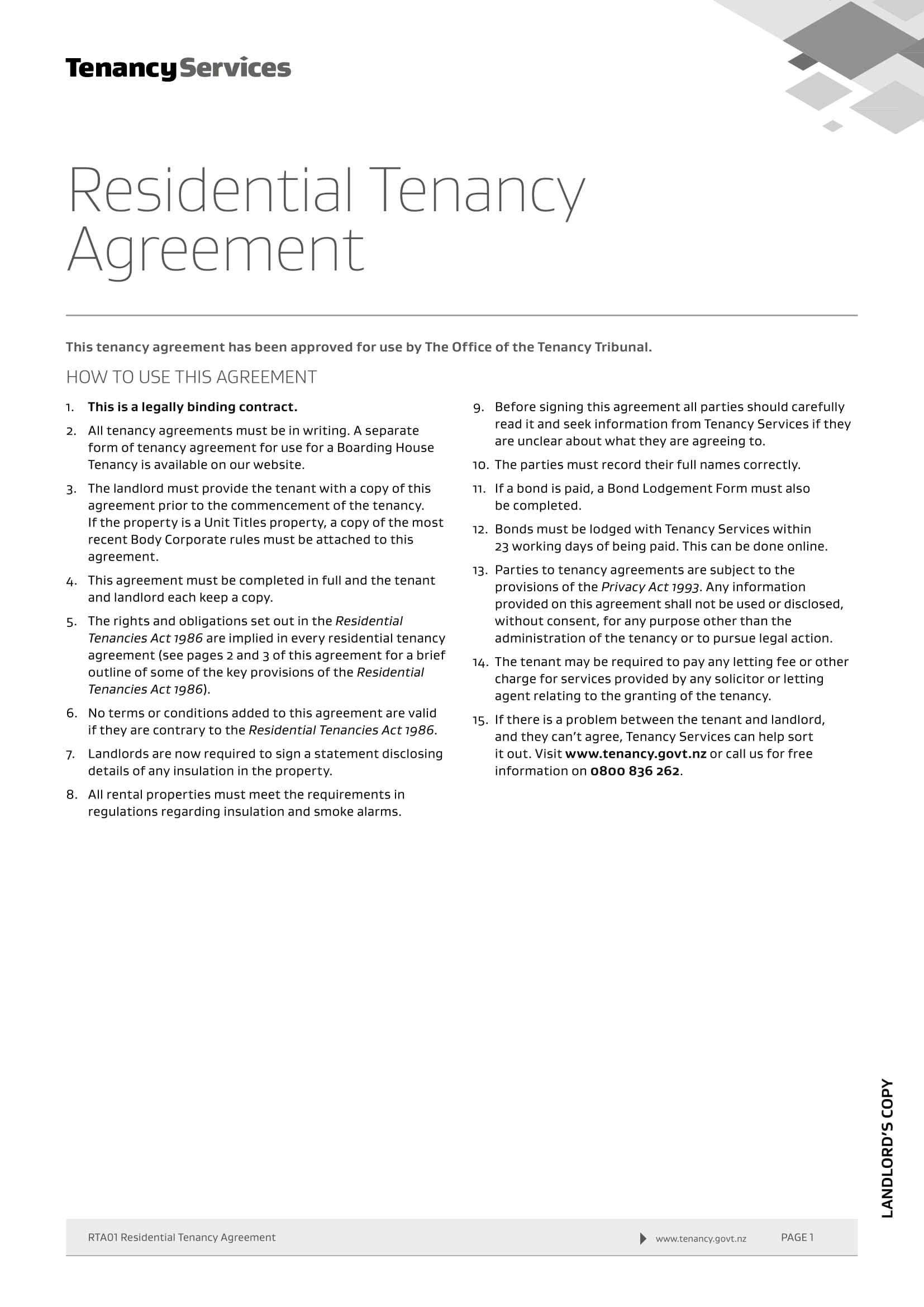 Tenancy Agreement In England 88 - rjcw2k5