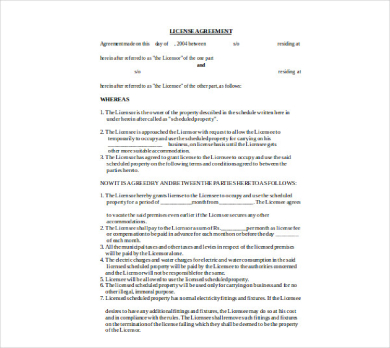 sample licensing agreement1