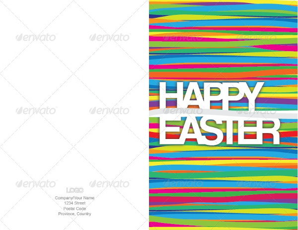 simple easter greeting card