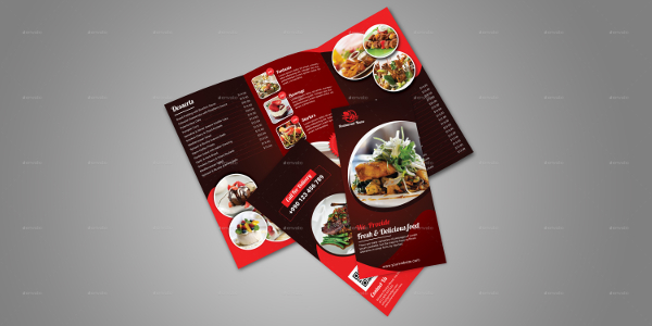 simple restaurant brochure template