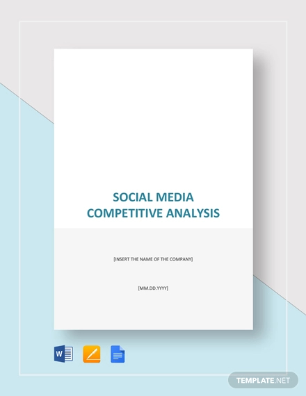 social media competitive analysis template