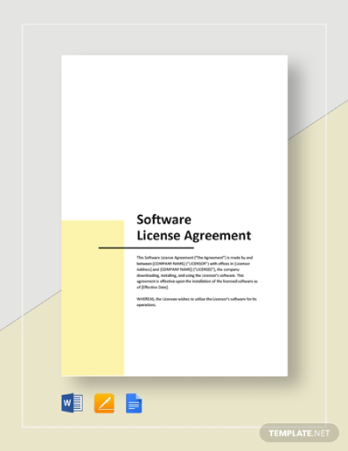 software license agreement