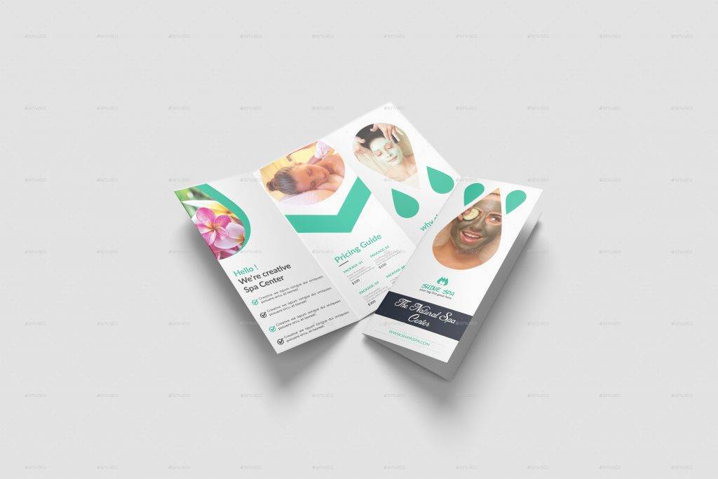 Spa Brochure Template and Menu