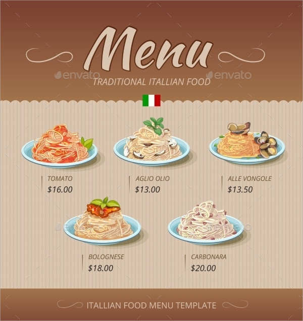 traditional italian pasta menu2