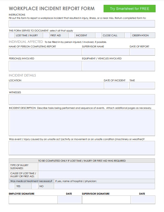 Incident Report Letter - 23+ Examples, Format, Pdf | Examples