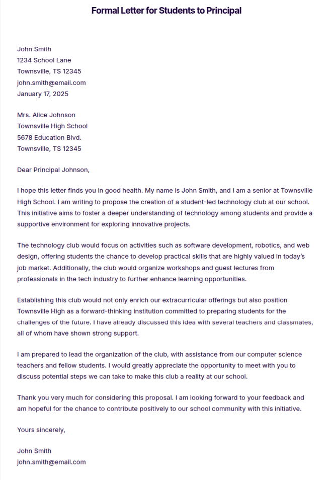 From Student Examples Of Formal