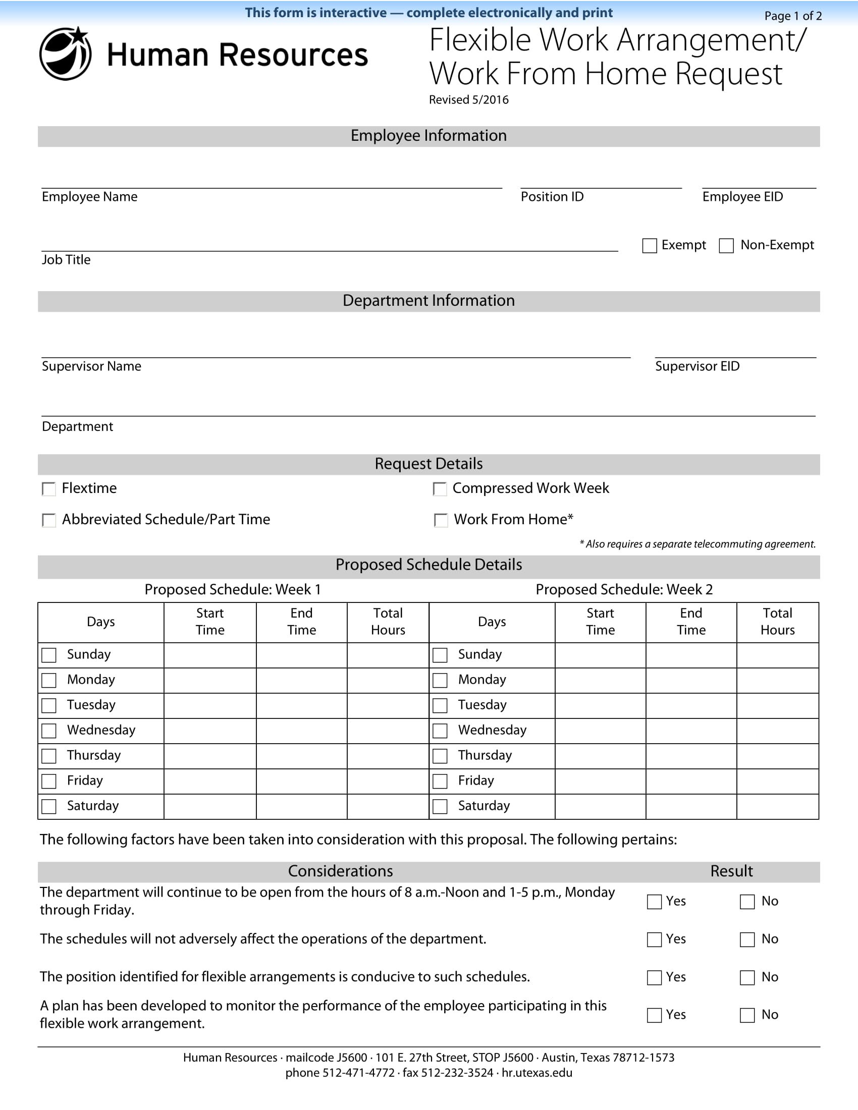 Examples Of HR Forms Format Sample Examples