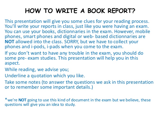 Book Report Writing For Students Examples Format Pdf Examples