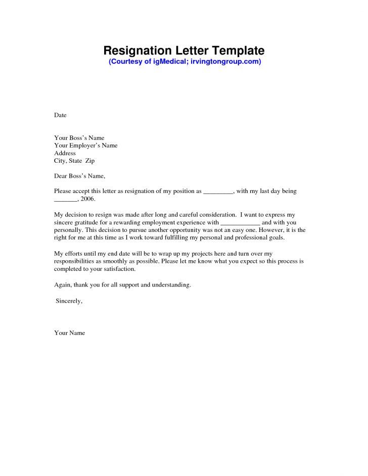 Heartfelt Resignation Letter To Boss For Your Needs - Letter Template