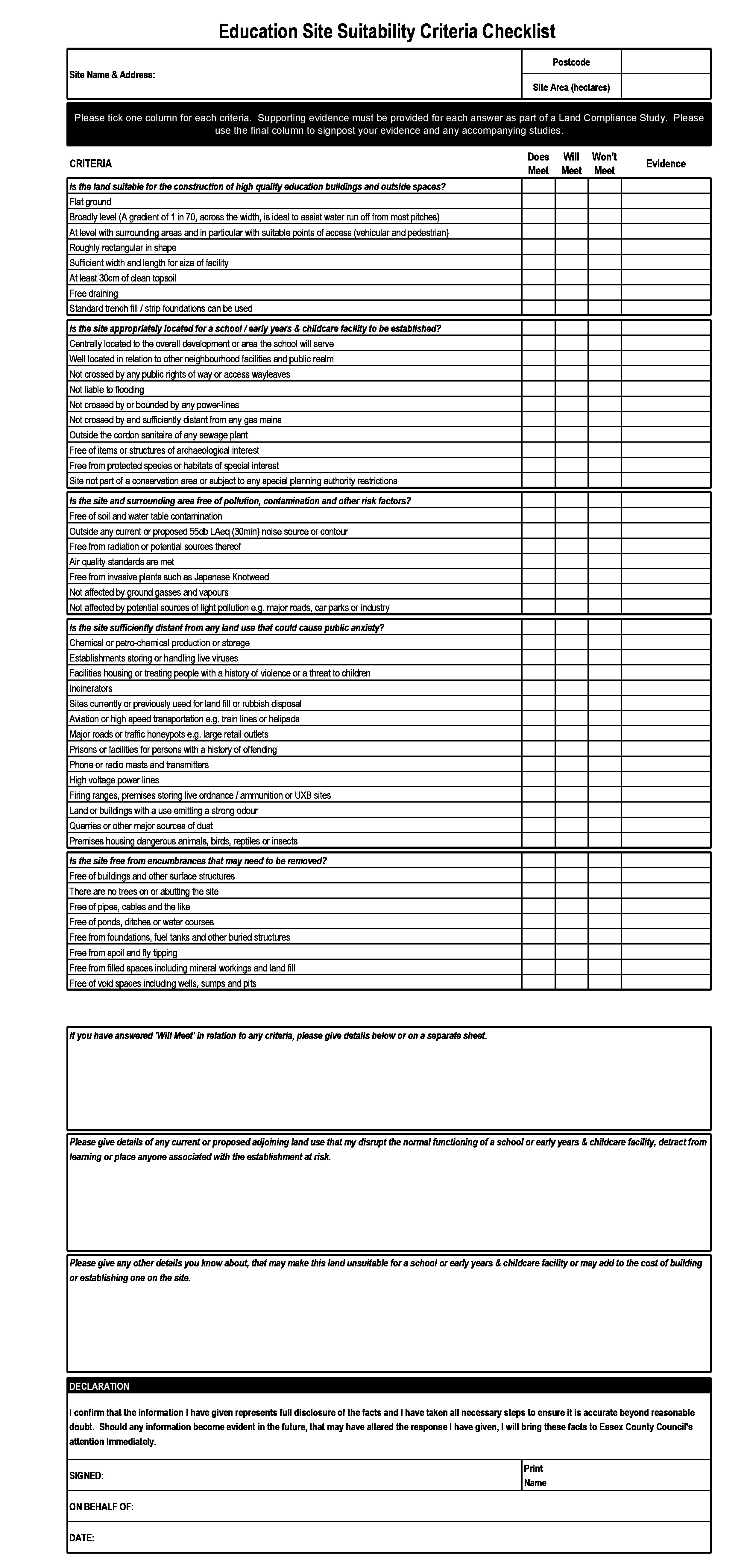 checklist-excel