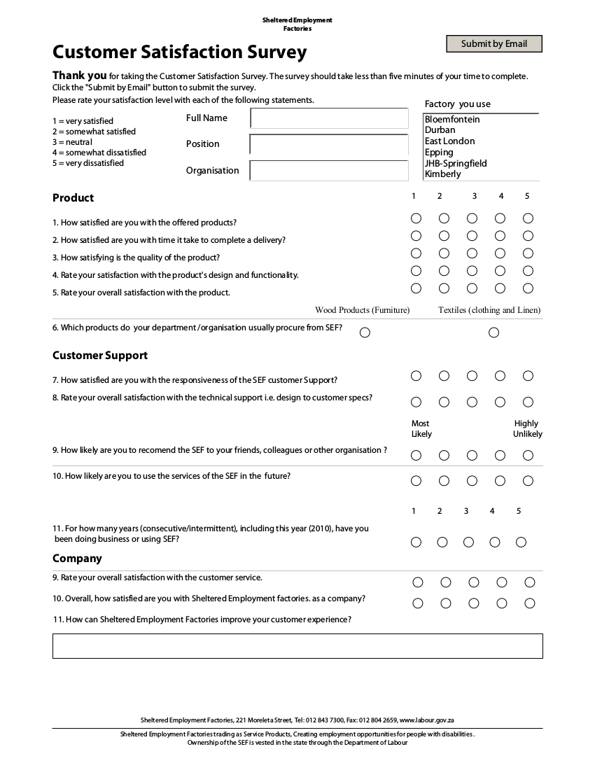 9+ Customer Satisfaction Survey Examples in PDF