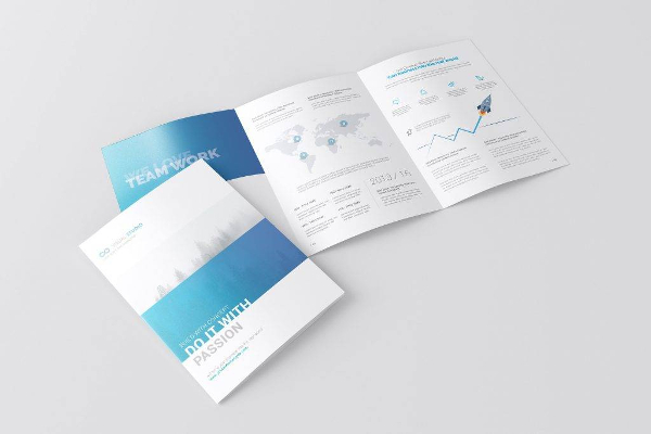 A4 3-Fold Brochure Mockup