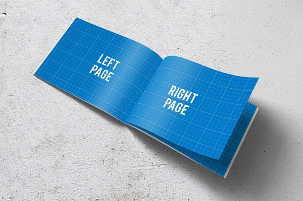 a4 horizontal brochure mockups